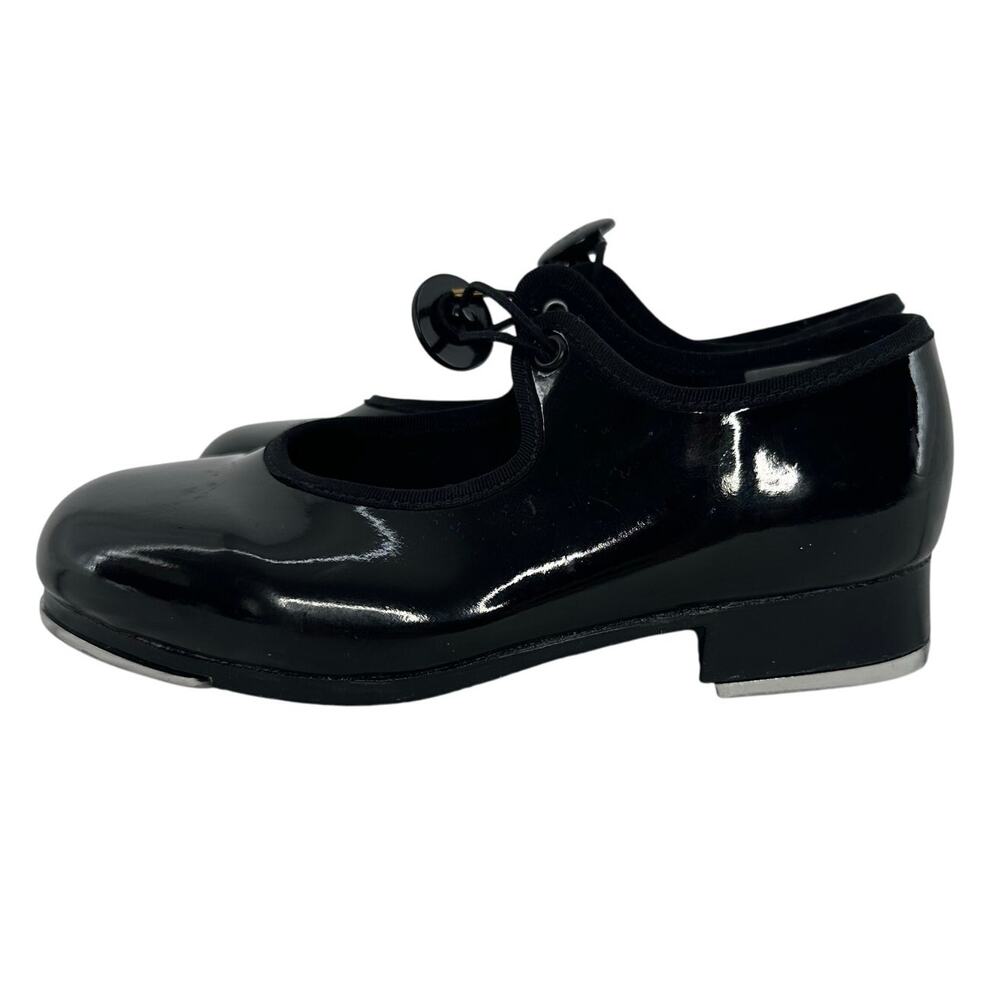 Dance Now Girls Black Tap Shoes 11.5 - Picture 2 of 9